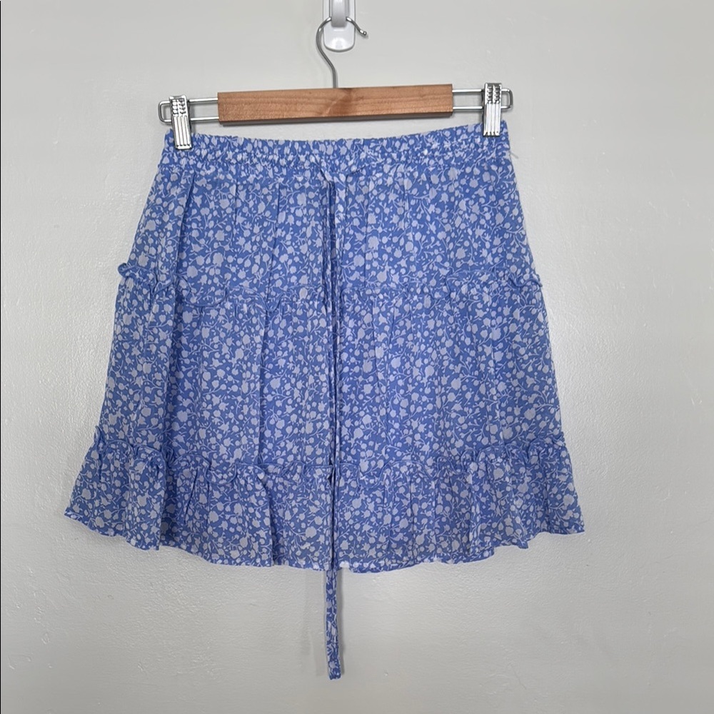 Sienna Sky Blue Floral Skirt